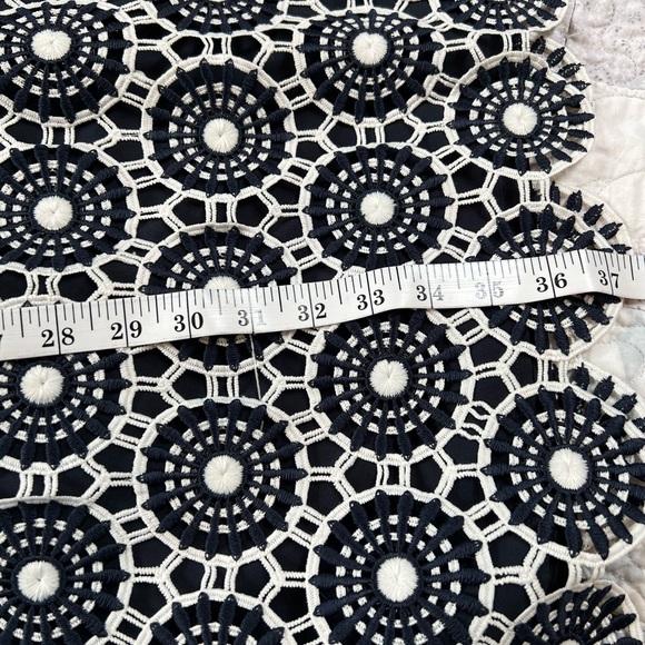 Talbots Womens dress Size 12. Dark Navy and White stunning embroidery detail. - Picture 11 of 12